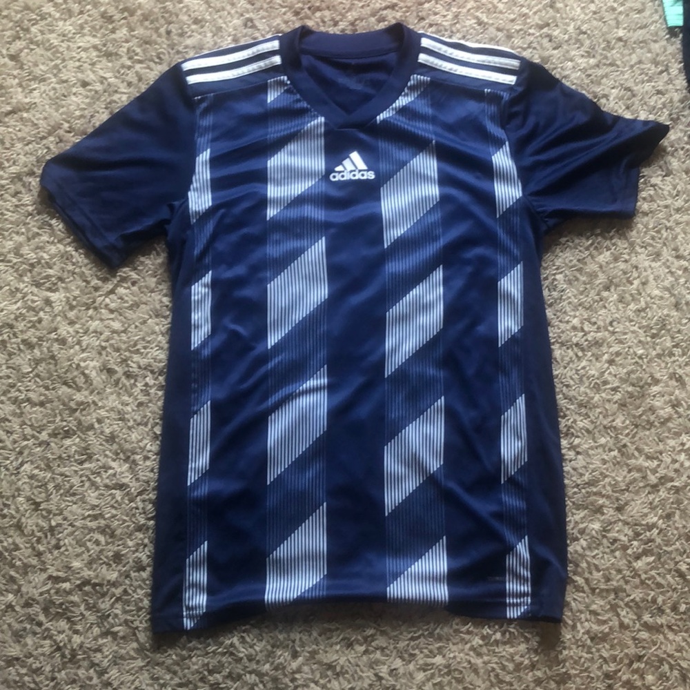 Dark blue and white Adidas T-shirt